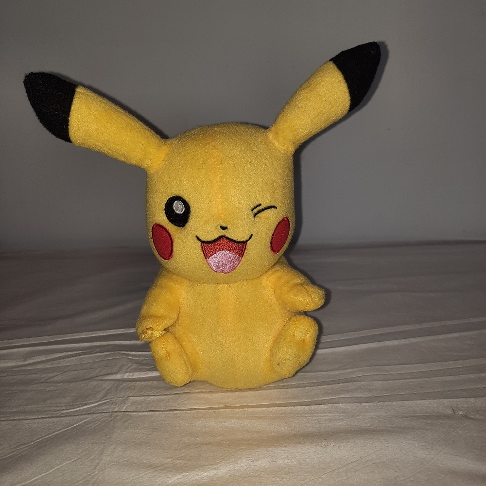 Winking Pikachu Pokemon Plush